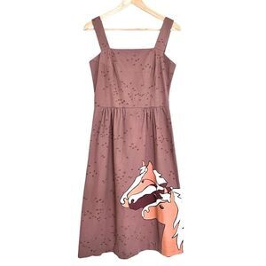 Vintage 70’s Malia Honolulu Horse Print Dress